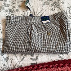 Haspel navy and cream pants